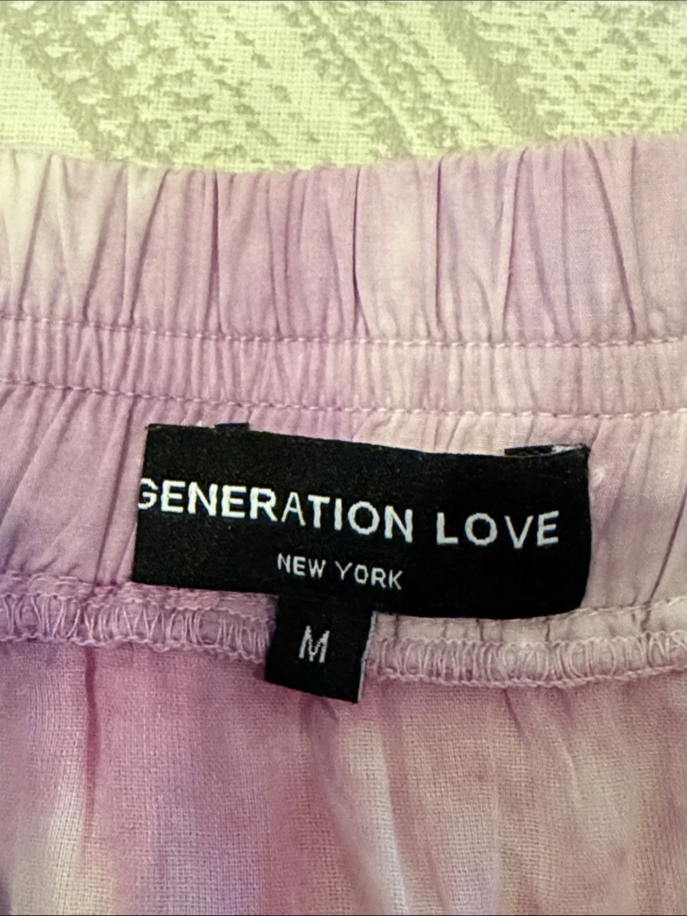 Generation Love Pink White Tie Dye Ruffle Tiered Mini Skirt Size Medium